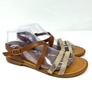 Seychelles Leather Strappy Sandals Made in Italy
